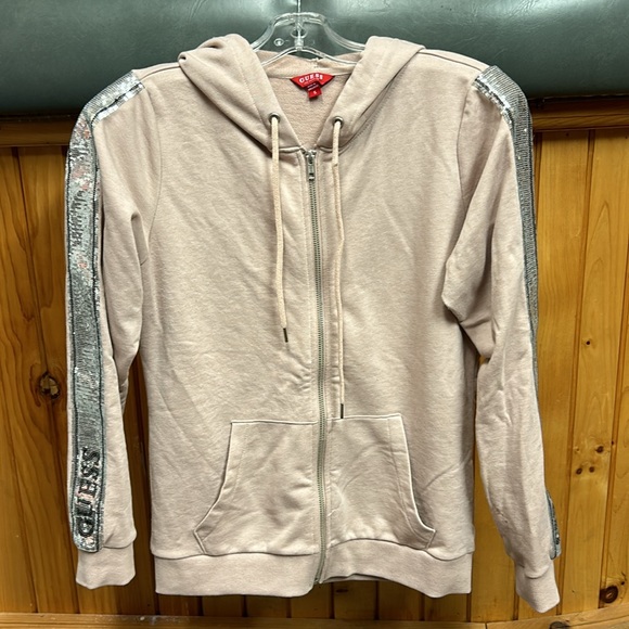 GUESS Women’s Light Pink Hoodie - Size S - Picture 4 of 4